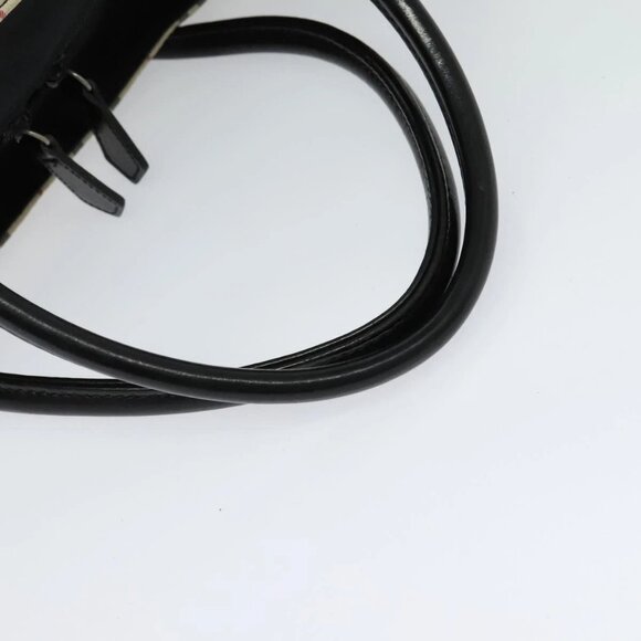 BURBERRY Nova Check Blue Label Tote Bag Nylon Beige Silver Auth - Picture 8 of 15